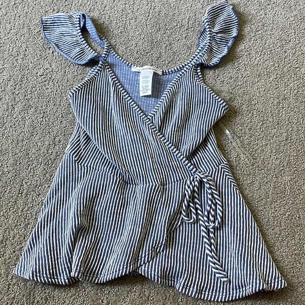 Blue and White Tank top